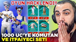 OYUN HACKLENDİ! 😮 EN NADİR KOMUTAN VE İTFAİYECİ SETİ 1000 UC'YE ALINABİLİR OLDU!! | PUBG MOBILE