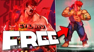 FREE EVIL RYU IS SOOO BUSTED!!!! (Street Fighter Duel CN)