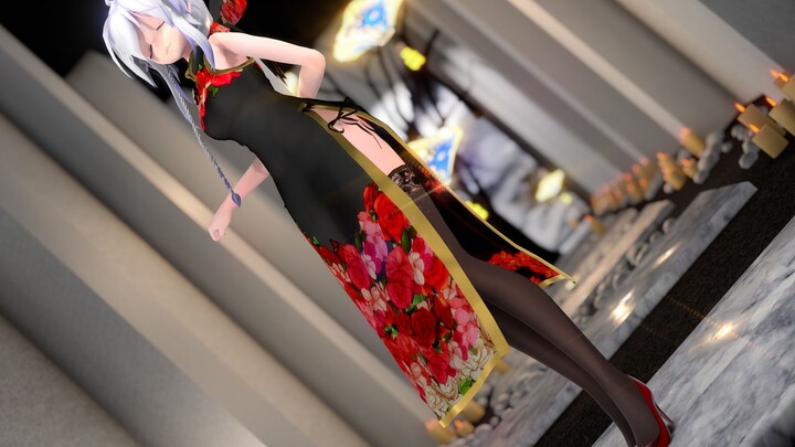 [MMD·3D][Yowane Haku]Yowane Haku in Cheongsam - The Moon Palace