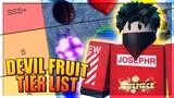 Best Devil Fruit Damage Tier List in A One Piece Game