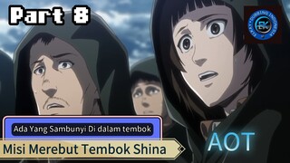 Anime Dubbing Indonesia Ada yabg Sembunyi di dalam tembok (merebut tembok Shina part8)