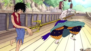 God Enel, who was punched and flew away, Luffy's funny fighting routine!