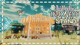 💫 Aesthetic Lemon Stand 🍋 [Chill build] | Minecraft Aesthetic | The girl miner ⛏️