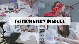 LIFE OF A SEOUL FASHION STUDENT // thiết kế, in 3D, cắt may sản phẩm cuối kì | Ly Nguyễn