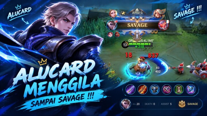 Alucard menggila sampai dapat savage !!!