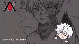 timelapse draw killua Hunter x hunter