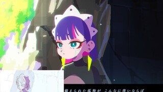 『暗く黒く』原画成片对比：音乐MV居然做出了番剧的感觉？!