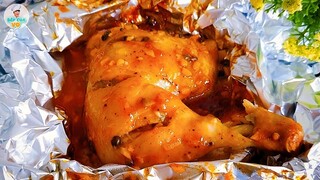 Cách làm ĐÙI GÀ NƯỚNG TIÊU kiểu KFC cho tín đồ gà nướng | Bếp Của Vợ