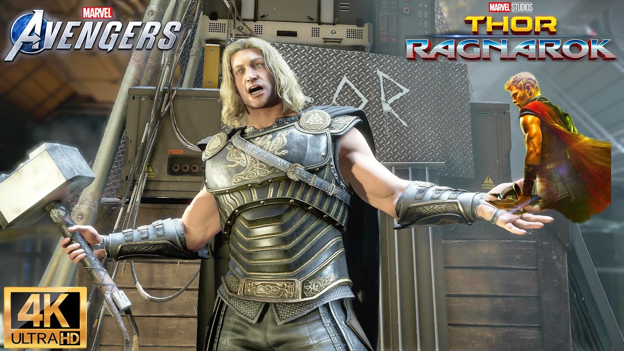 Marvel's Avengers - NEW MCU Thor Ragnarok Suit Gameplay 4K 60FPS