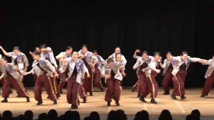 [Japanese high school students' group dance] The formation changes of this locking group dance are a