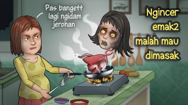 Kompilasi Kartun Hantu Lucu Kuyang #HORORKOMEDI animasi horror