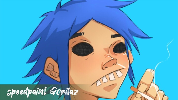 speedpaint 2d gorilaz