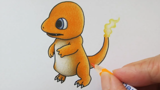 วาดรูปโปเกม่อน ฮิโตะคาเงะ จาก โปเกม่อน ยอดนักสืบ ปิกาจู Pokemon Detective Pikachu