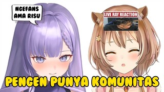 bang ray baru tau elaine ngefans sama risu...