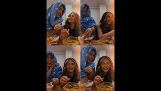 JANE DE LEON AND JANELLA SALVADOR IG LIVE MUKBANG NOVEMBER 21, 2022 #janenella #darlentina