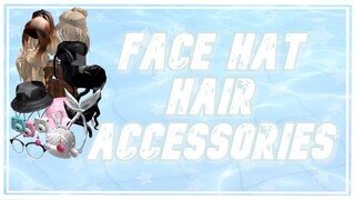 Part 2|Aesthetic Hat Hair Face And More Accessories Bloxburg Codes