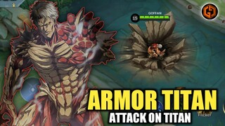 CHOU X ARMOR TITAN | ARMOR TITAN MENYESERANG LAND OF DOWN