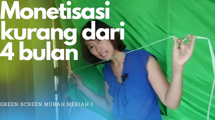 Super Cheap and Easy DIY Green Screen. Cara Mendapatkan Green Screen Murah Meriah.