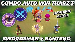 Combo Auto Win!! Tharz 3 Swordsman + Minotaur Wyrmslayer!! Combo Terkuat Mobile Legends