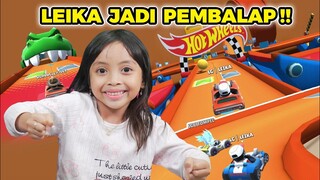 LEIKA SUKA SAMA UPDATE TERBARU 😍😍 PERTAMA KALINYA LEIKA BALAPAN LANGSUNG MENANG [STUMBLE GUYS INDO]