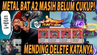 🔥🔥METAL BAT A2 YVMC FINISH RED EQUIP [HANYA TURU LAWAN KABUTO] - KING ONE PUNCH MAN:The Strongest