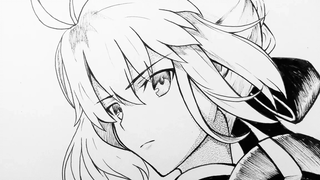 วิธีการวาดกระบี่ทีละขั้นตอน Fate/Stay Night UBW