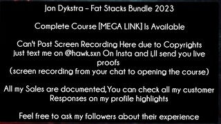 Jon Dykstra – Fat Stacks Bundle 2023course download