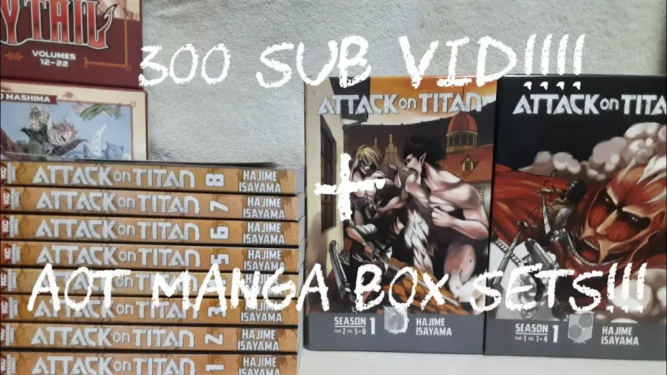 300 Sub Special Aot Manga Box Set Unboxings Bilibili