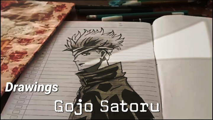 Menggambar GOJO SATORU