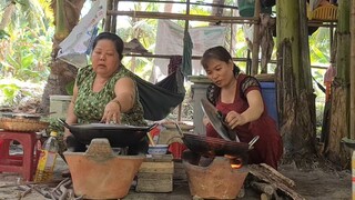 Cuộc So Tài Bốc Lửa Mẹ Chồng và Nàng Dâu Thi Đổ Bánh Xèo Không Phân Thắng Bại | TKQ & Family T902