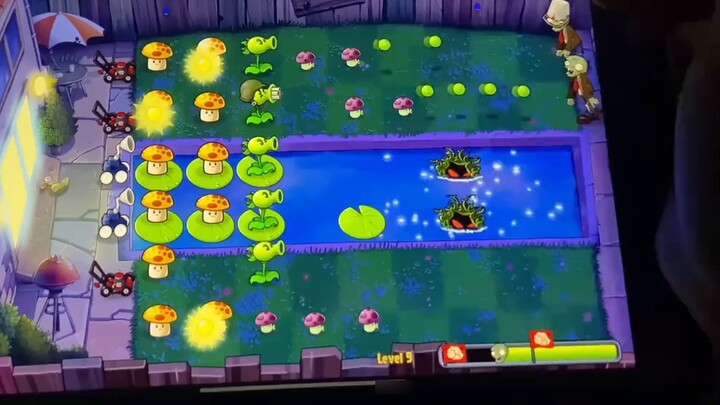 [Game untuk membantu tidur] Plants vs. Zombies versi badai petir membutakan mata anjingku dan berbis