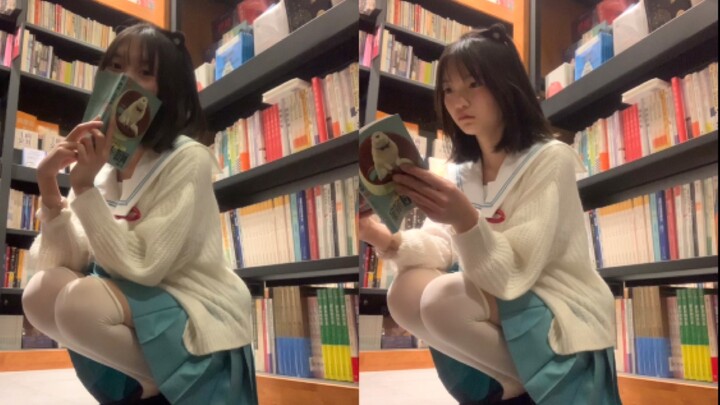 女高中生 jk制服 放假日常 一个人去书店٩(˃̶͈̀௰˂̶͈́)و