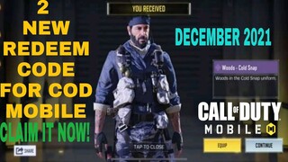 *December 2021* Call Of Duty Mobile 2 New Redeem Code | Cod Mobile Redeem Code Garena