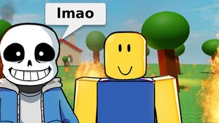 ถ้า SANS เล่น ROBLOX [Undertale และ Roblox Animation]