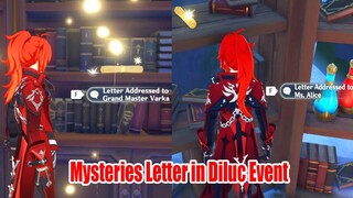 Mysteries Letter in Diluc Event 99% of Genshin Players Don't Know - Mondstadt Secret Story?