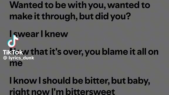 Bittersweet by Madison Beer              CTTO