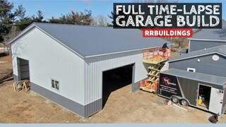 Building a Large Garage: Full Time-Lapse Build