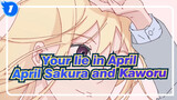Your lie in April|[Board Painting】April Sakura and Kaworu_1
