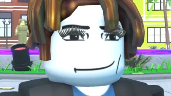 i made eyelashes for the roblox man face - BiliBili