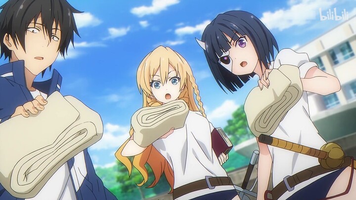 Classic harem show, short-legged loli debut, the male protagonist beat the bear to blush