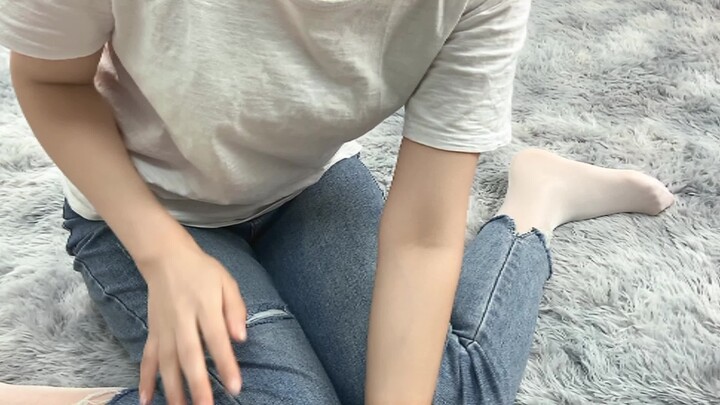 Trình diễn thử đồ: Sơ mi trắng mix cùng quần jean, ôm sát tạo cảm giác an toàn! Trải nghiệm sống độn