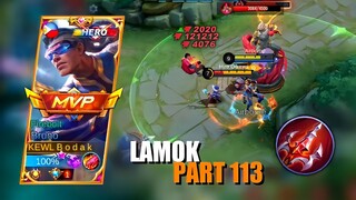 LAMOK PART 113 | BRUNO BEST BUILD AND EMBLEM SEASON 24 | Mobile Legends Bang Bang