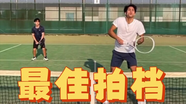 Ketika suara tenggelam terdengar, cinta sejati muncul. [Versi tenis]