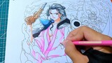 Drawing Izo & Kikunojo   One Piece