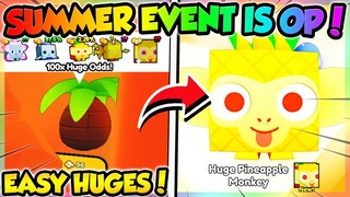 ☀️SUMMER UPDATE IS INSANE!! 100x HUGE EGGS!! (Pet Simulator 99 Roblox)
