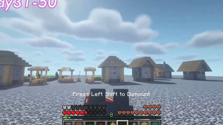 100 hari minecraft tapi bedrock only