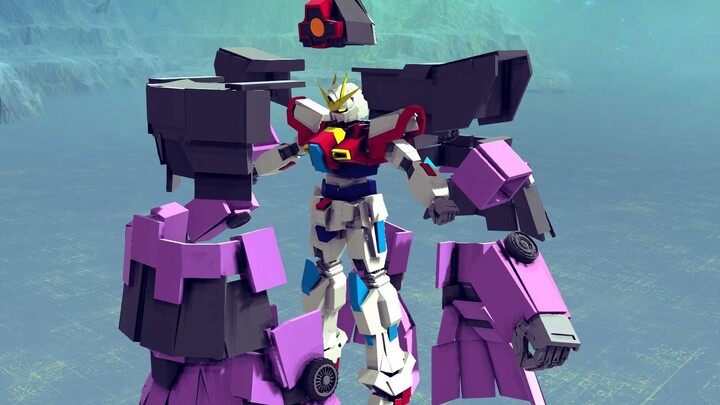 【besiege】What? ! The big devil was stuffed into the Taiwan-created Flame Gundam! !