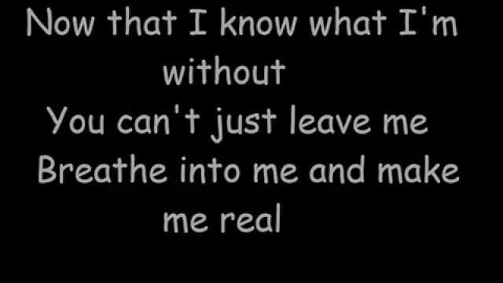 Evanescence-Bring Me To Life lyrics