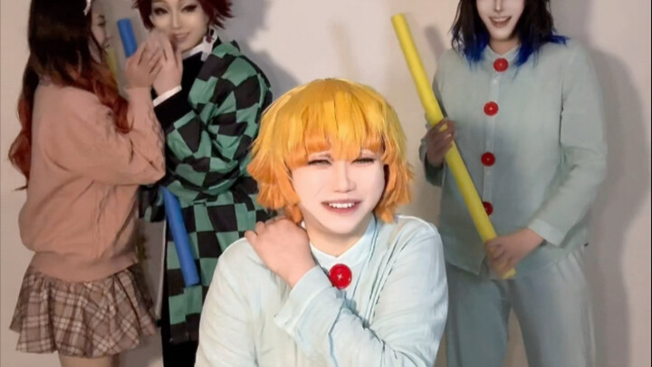 Demon Slayer Cotton Swab Punch Challenge