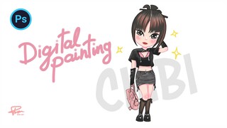 Học vẽ chibi cùng Bon - Quá trình vẽ chibi Digital với photoshop | BonART